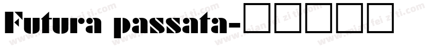 Futura passata字体转换